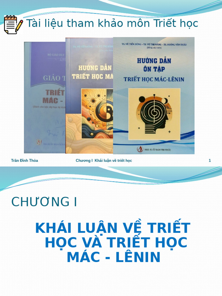 C1 Triet Hoc (250916) | PDF