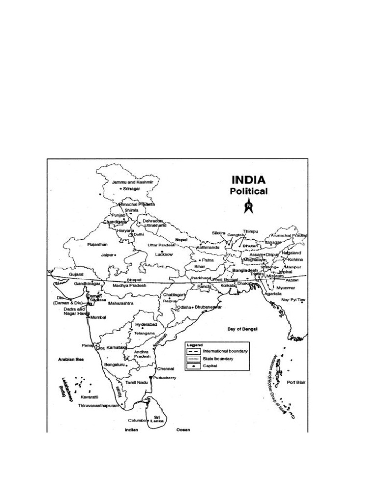 Map work 1 | PDF | Government Of India | Asia