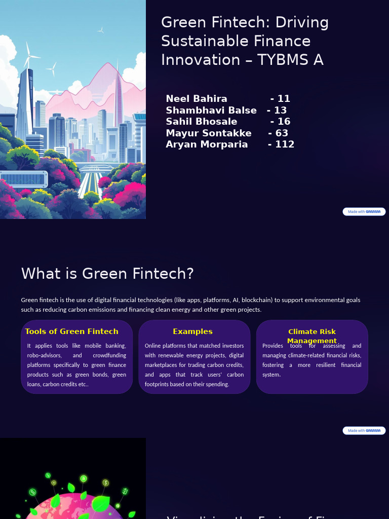Green Fintech: Innovating Sustainable Finance | PDF | Sustainability ...