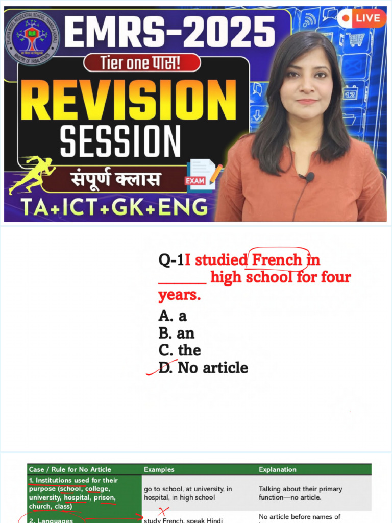Revision Class Emrs Class-2 | PDF
