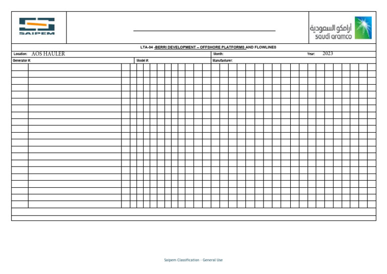 Generator Daily Inspection Checklist | PDF