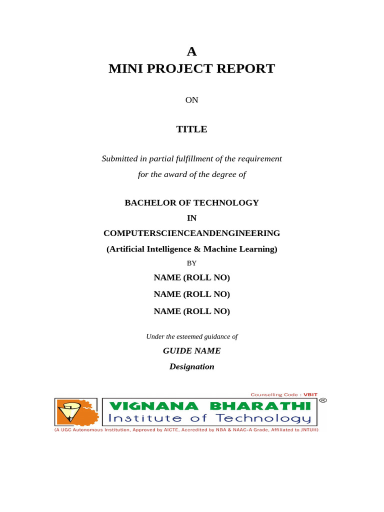 Mini Project Documentation B Sec | PDF | Engineering | Knowledge