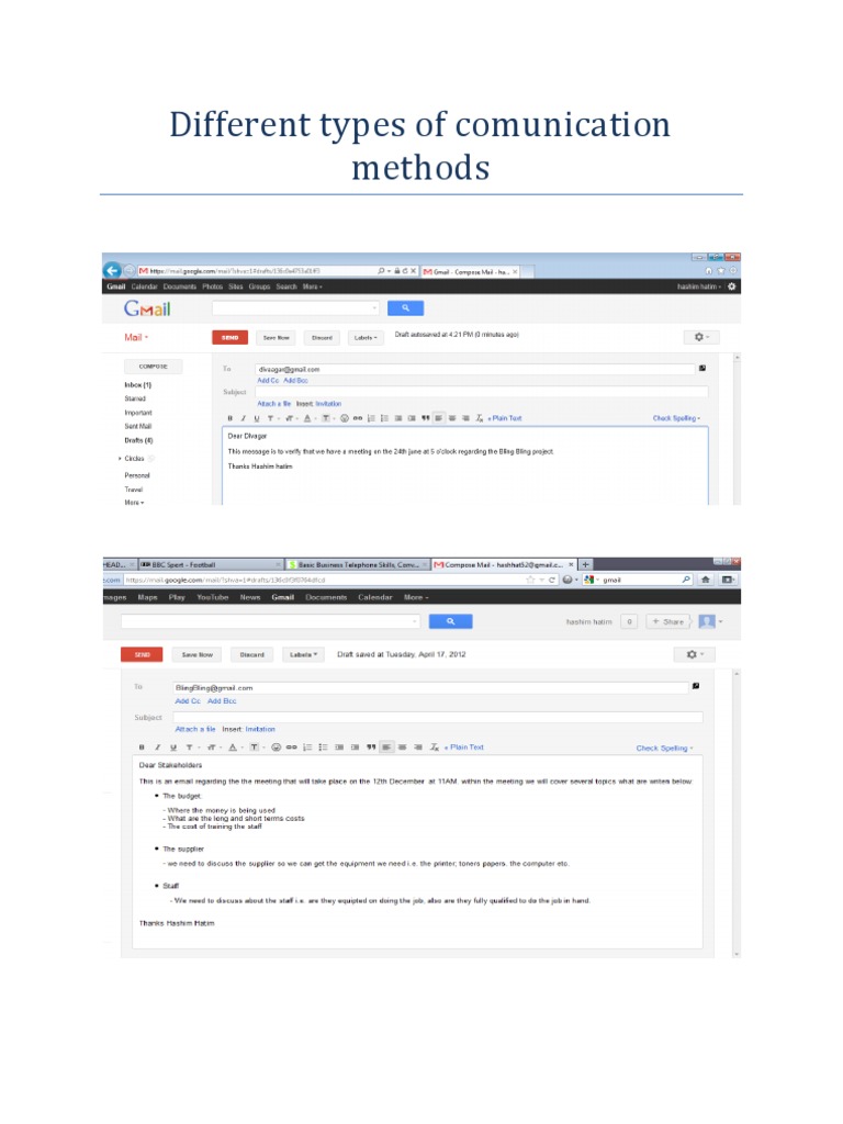 Communication Methods and Logs | PDF | Career & Growth