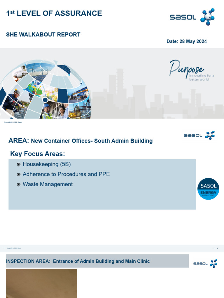 SHE Walkabout Report: Safety Inspections | PDF | Building Engineering