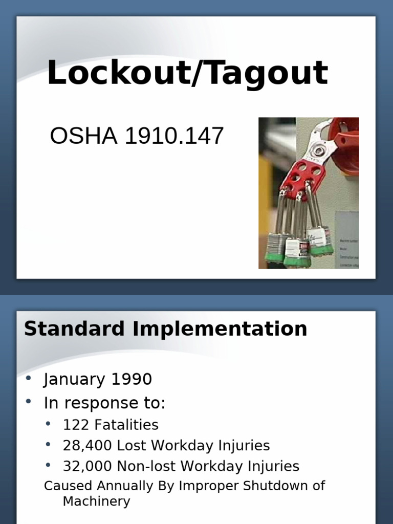 Lockout/Tagout Safety Procedures Guide | PDF | Labor Relations | Workplace