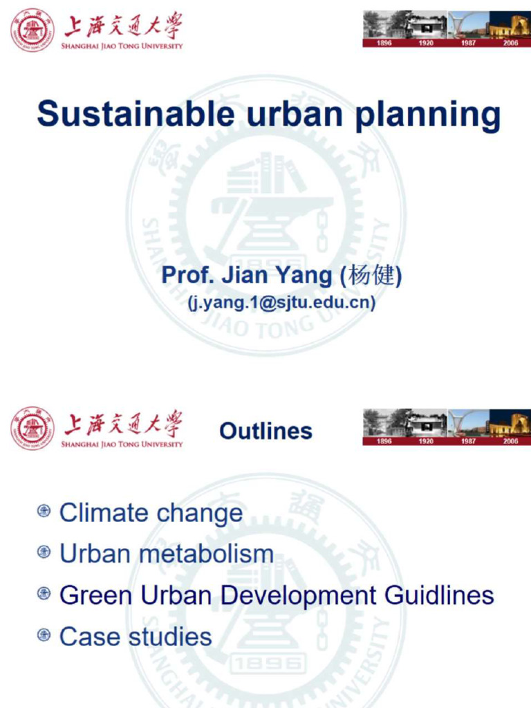 5 Sustainable Urban Planning | PDF