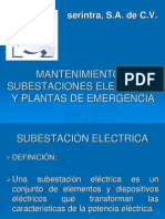 1 - Mantenimiento A Subestaciones Electricas de Emergencia