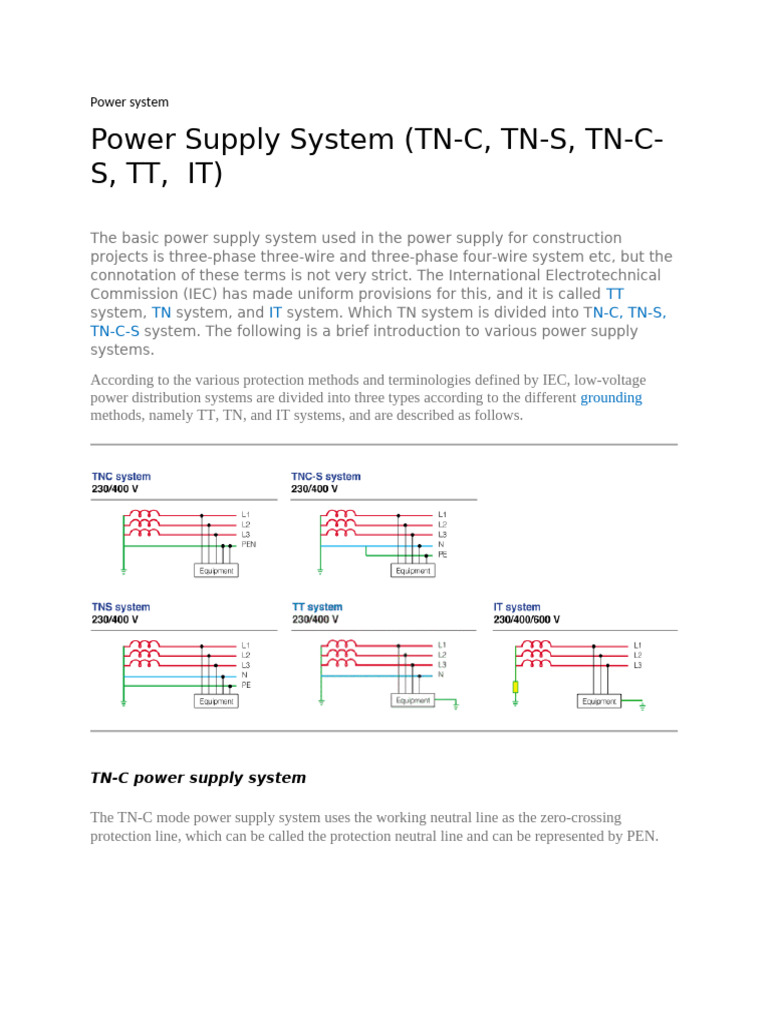 Overview of Power Supply Systems | PDF | Power Supply | Electronics