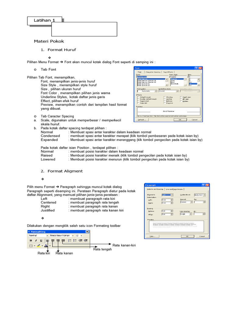 Panduan Format Dokumen MS Word | PDF