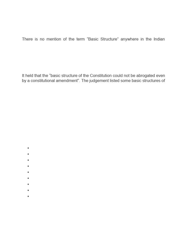 Understanding the Basic Structure Doctrine | PDF | Judiciaries ...