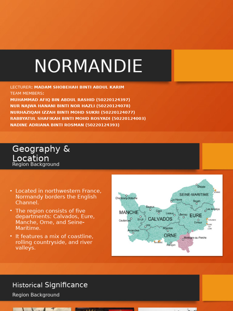 Discover Normandy: History, Culture, and Cuisine | PDF | Normandy ...