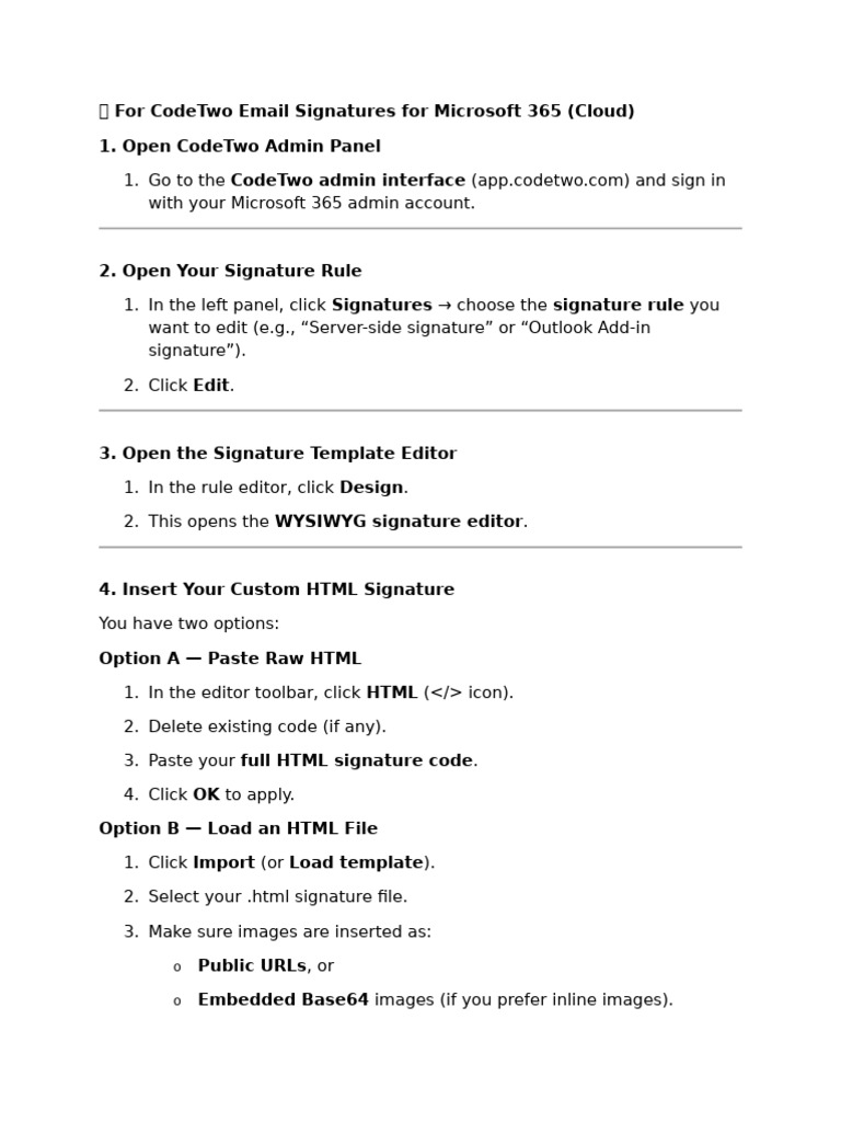 How To Install Signature On CODE TWO | PDF