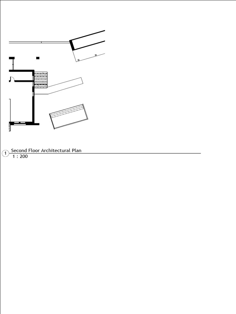 1: 200 1 Second Floor Architectural Plan | PDF