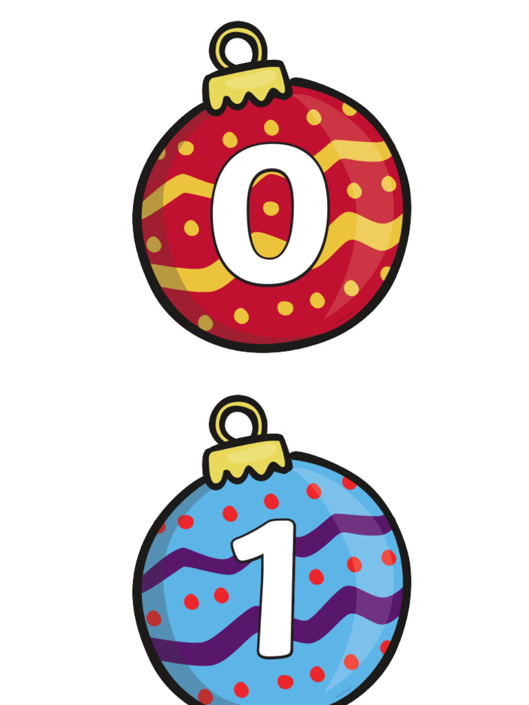 T N 219 Numbers 030 On Baubles Ver 3 | PDF