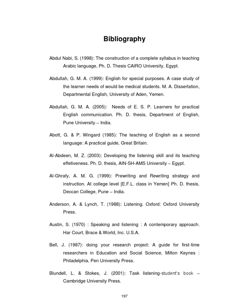 Phd thesis dissertation in a second language