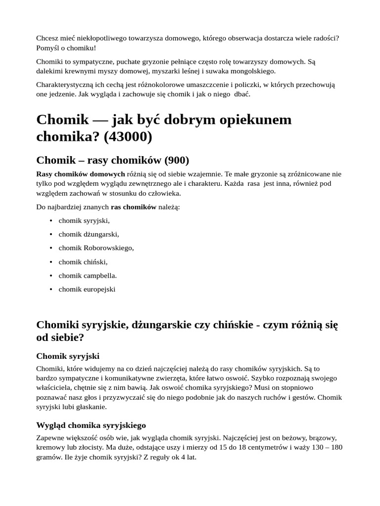 Chomik | PDF