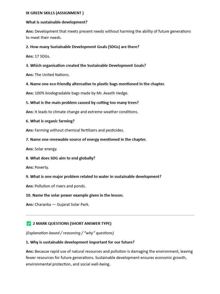 Ix Green Skills | PDF | Sustainability | Sustainable Development