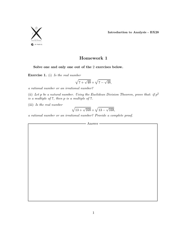 Homework 01 | PDF