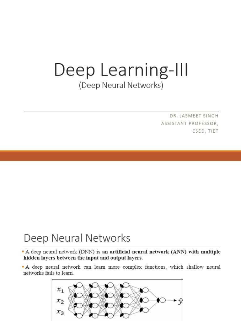Deep Learning III | PDF | Deep Learning | Algorithms