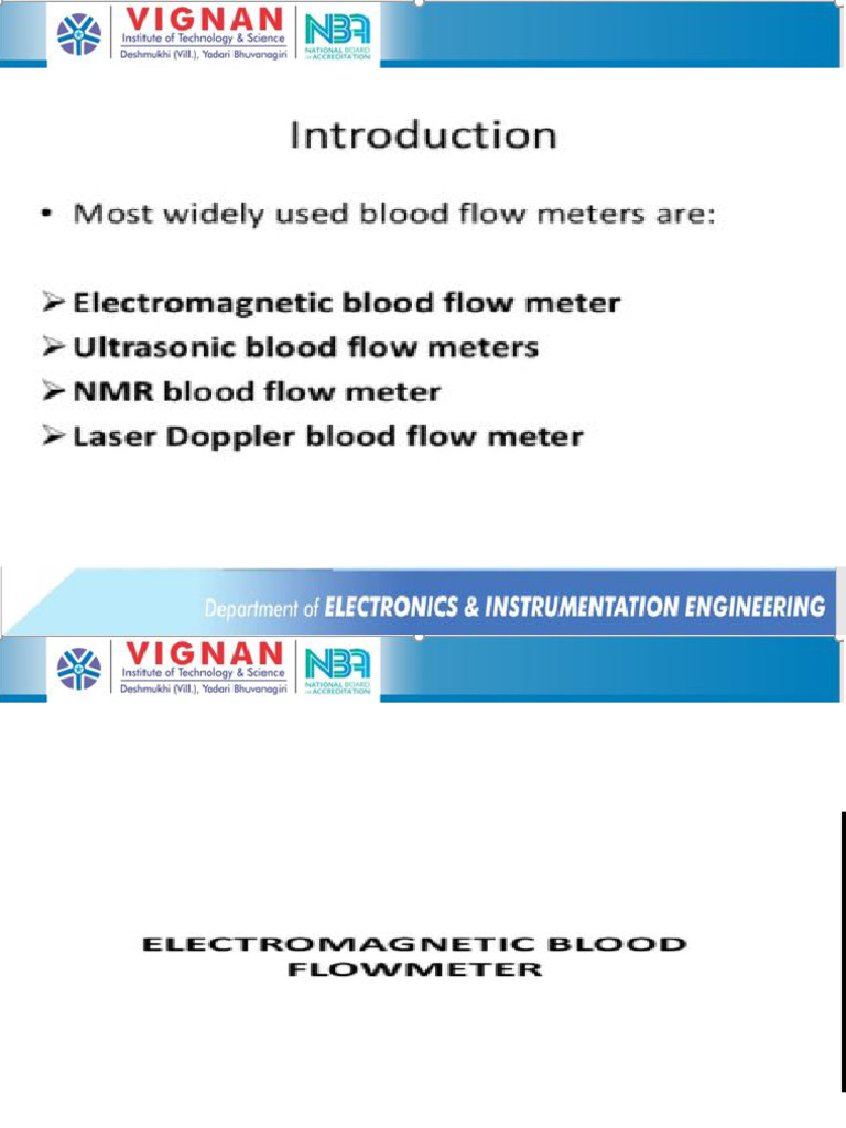 Blood FLow Measurements | PDF