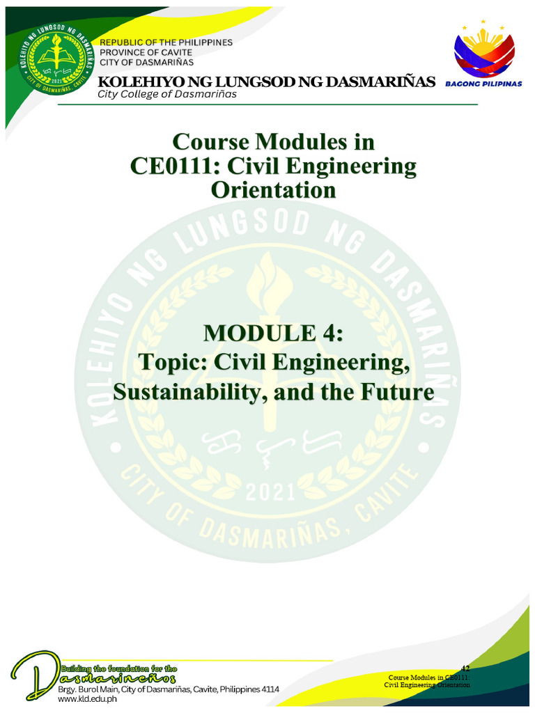 Civil Engineering for Sustainable Development | PDF | Sustainability ...