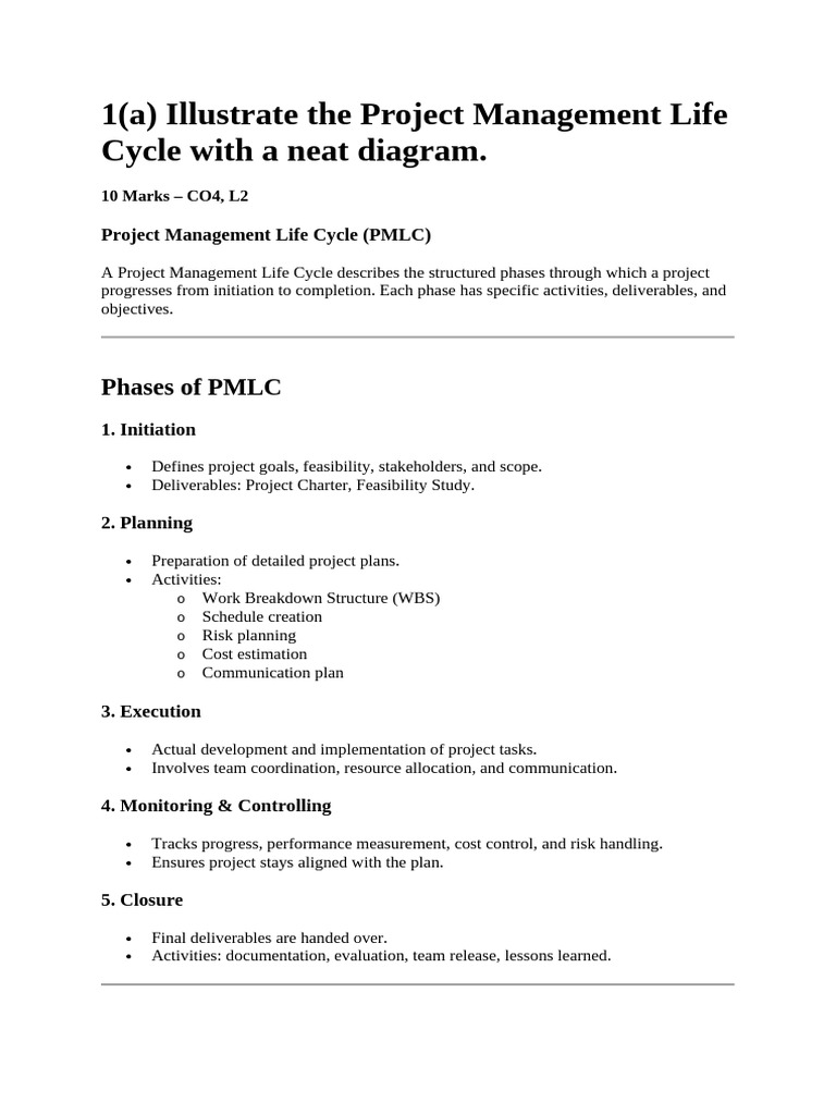 Project Management Life Cycle Explained | PDF | Project Management ...