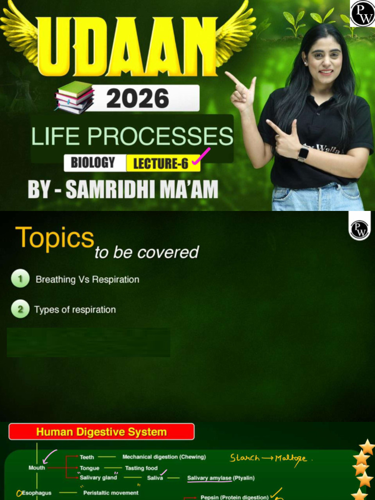 Life Processes 06 - Class Notes | PDF