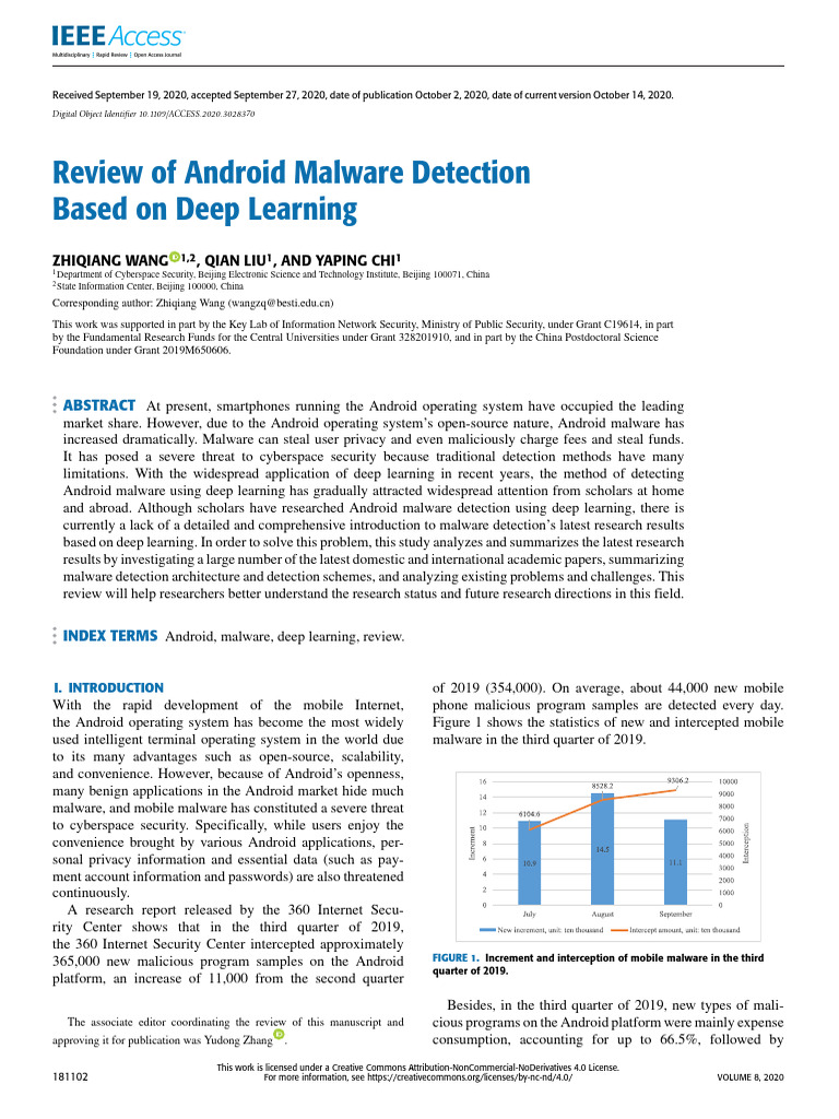 Review of Android Malware Detection Based On Deep | PDF | Deep Learning ...