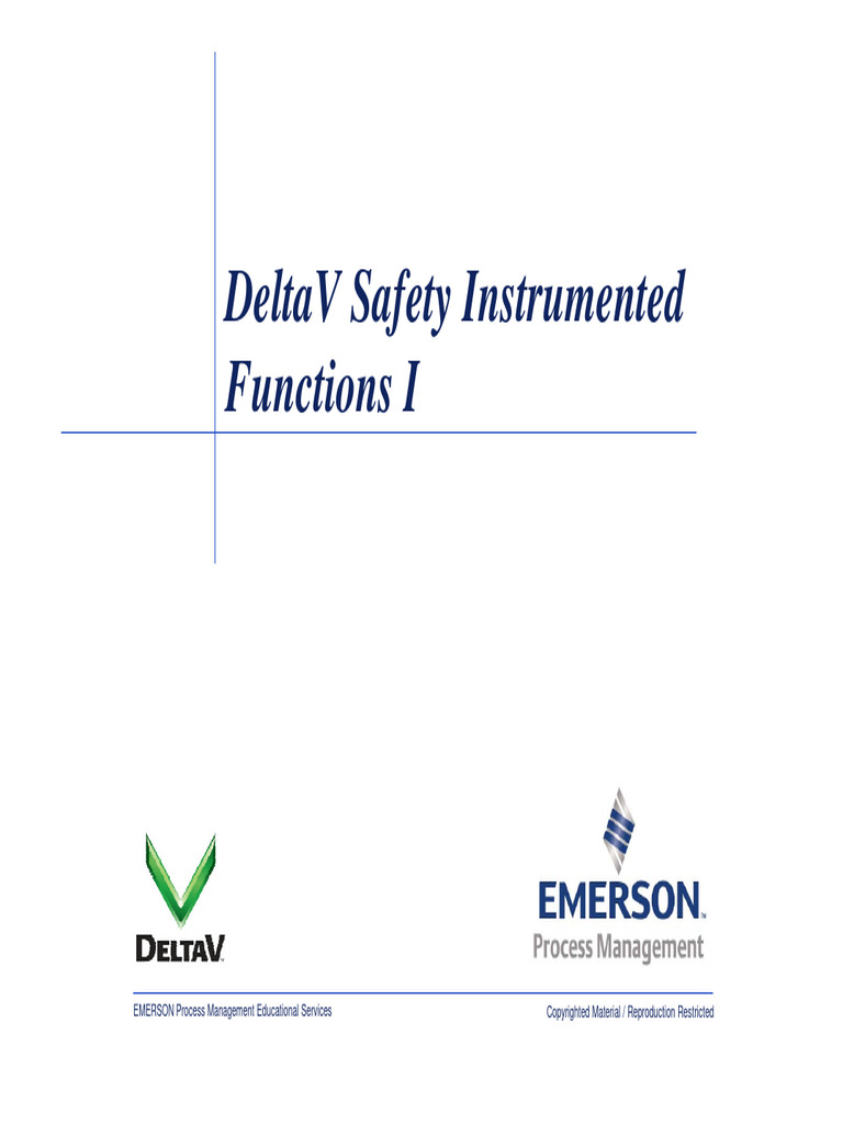 DeltaV Safety Instrumented Functions Guide | PDF | Computer Engineering