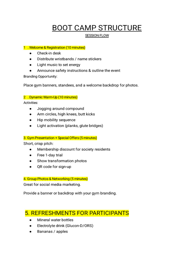 Boot camp!! | PDF