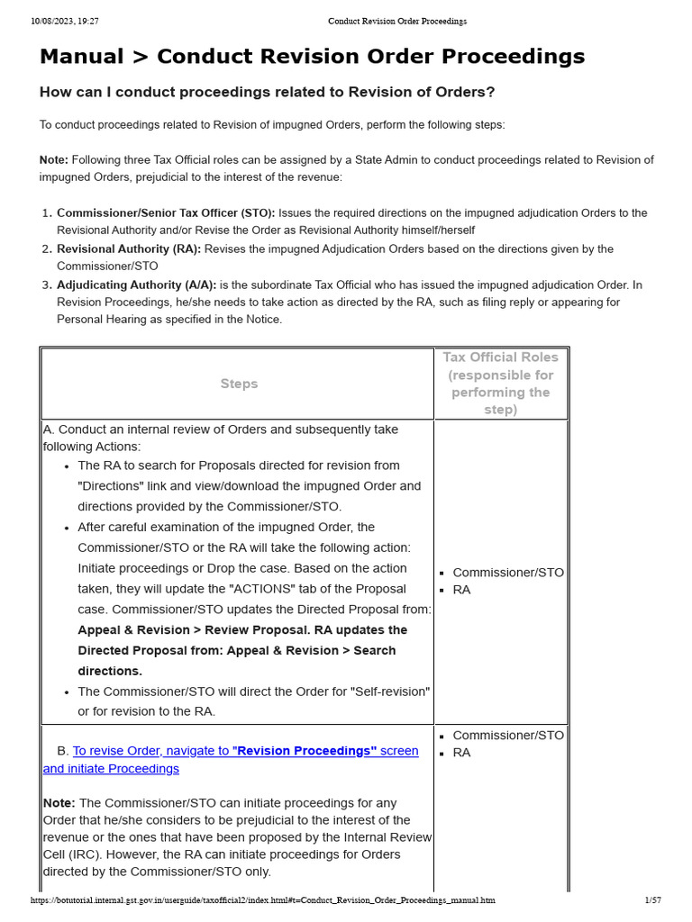 Conducting Revision Order Proceedings | PDF | Hyperlink | Software
