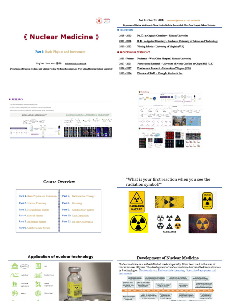 Nuclear Medicine Basics and Applications | PDF | Radionuclide | Nuclear ...