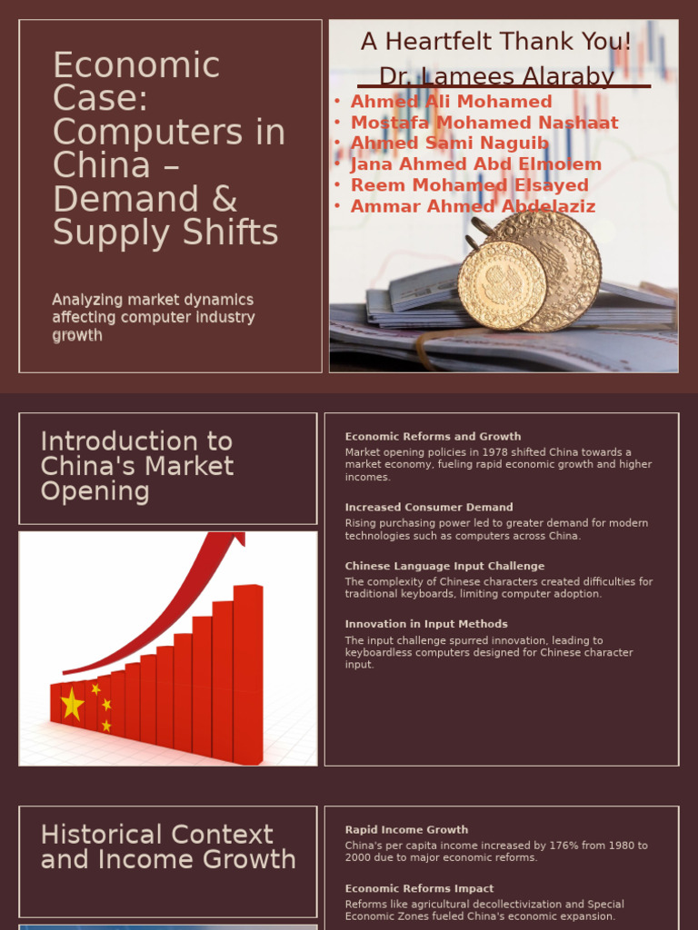 China Computers Economic Case Arabic Notes | PDF | Economic Equilibrium ...