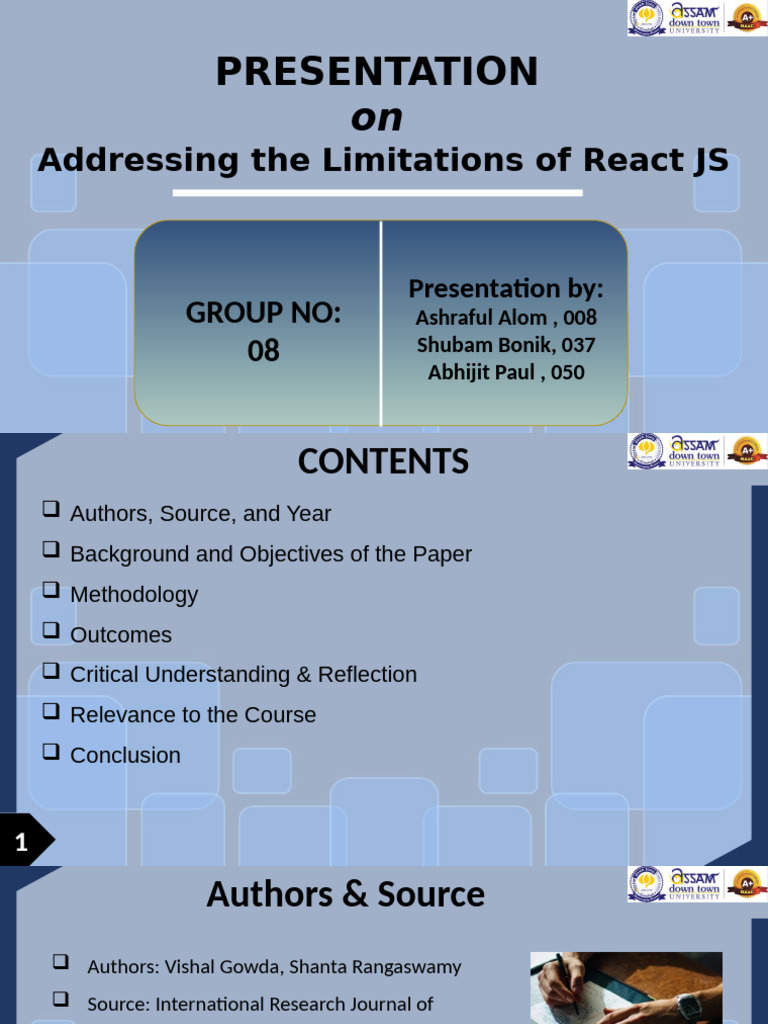 Limitations of React JS | PDF | Program Optimization | Software Engineering