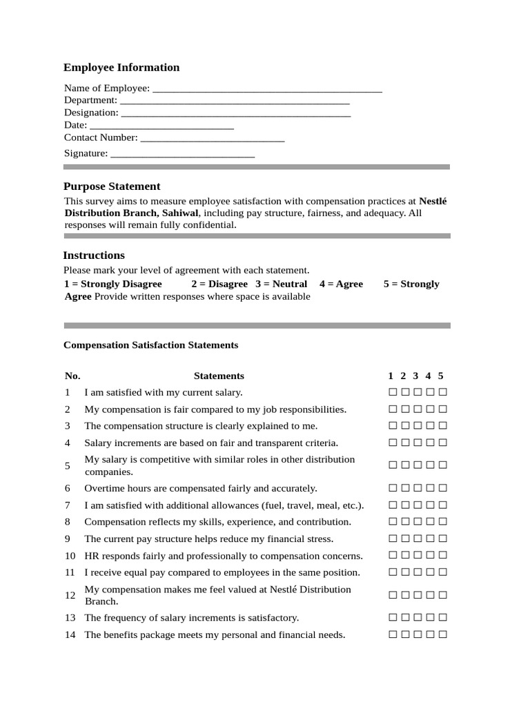 Employee Compensation Satisfication | PDF | Cost Of Living | Salary