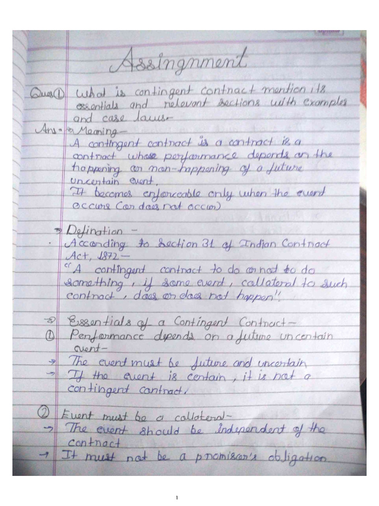 Contract Assignment | PDF