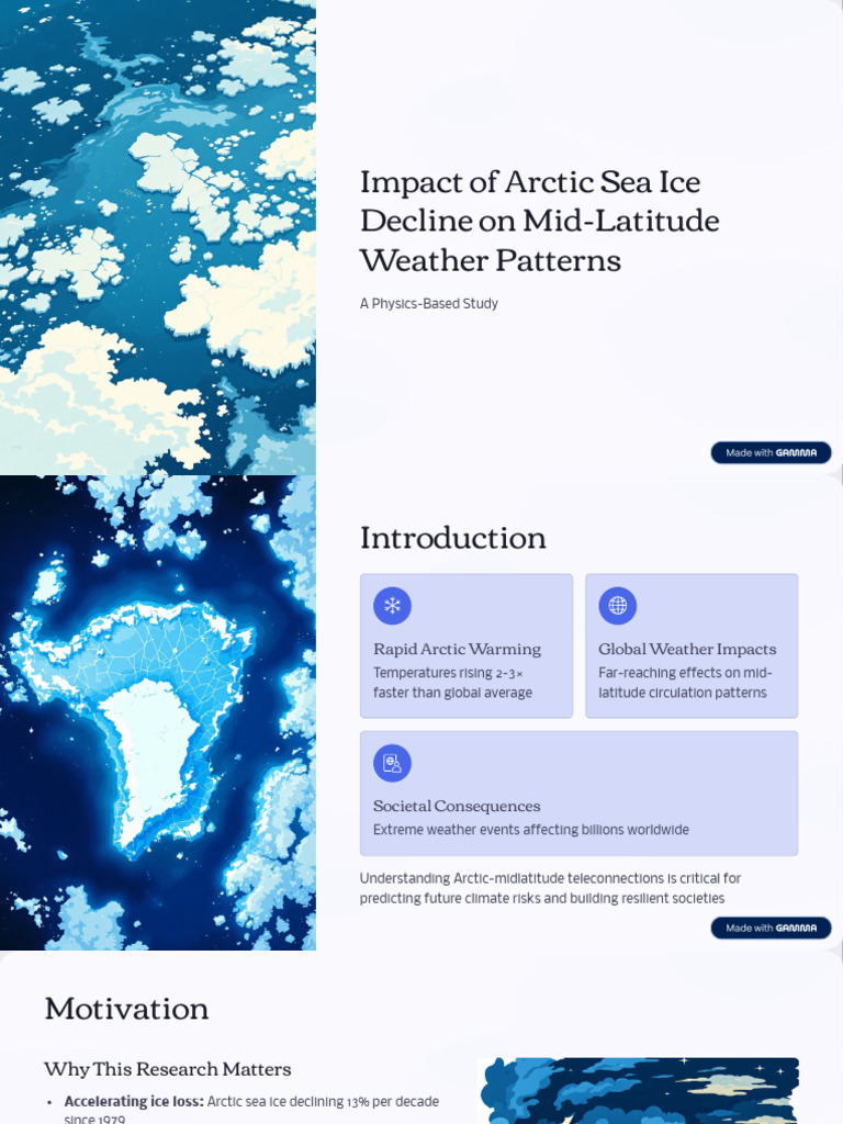 Arctic Sea Ice and Weather Extremes | PDF | Weather | Jet Stream