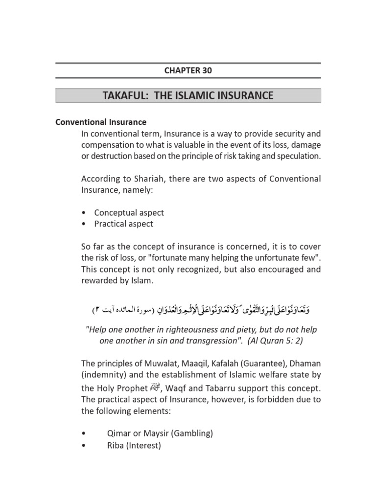Understanding Takaful: Islamic Insurance Explained | PDF | Insurance ...