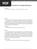 Download Theoretical Models of Voting Behaviour by Diana Nechifor SN96732753 doc pdf