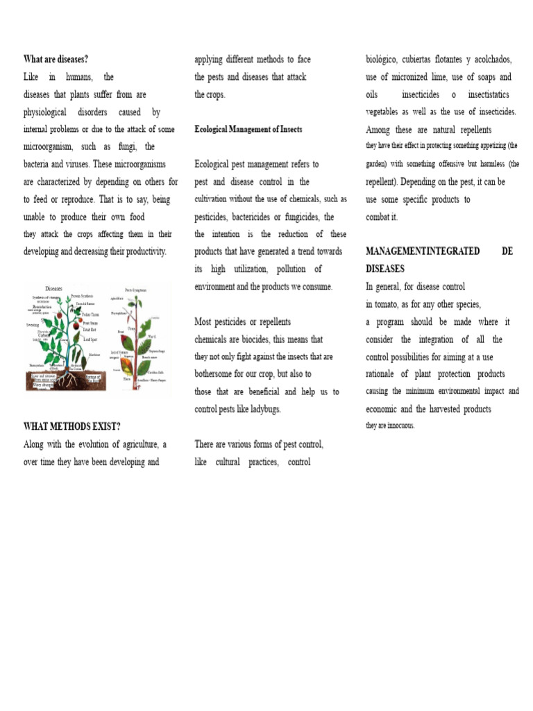 Triptych. Integrated Pest Management | PDF | Pest (Organism) | Pest Control