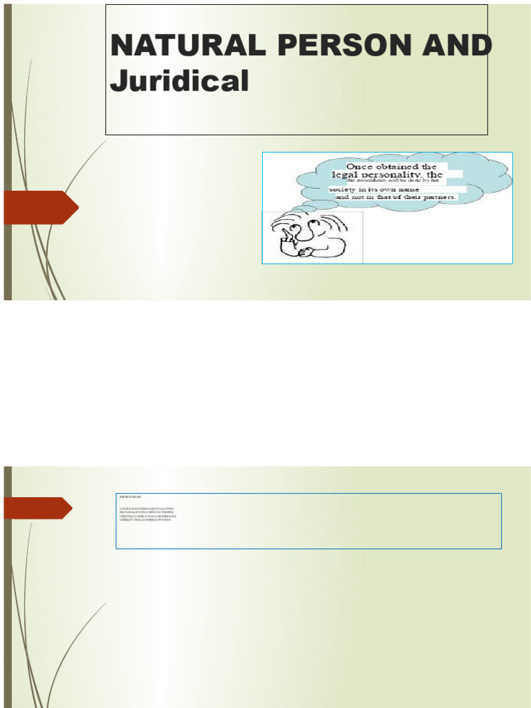Natural vs. Legal Persons Explained | PDF | Business Law | Justice