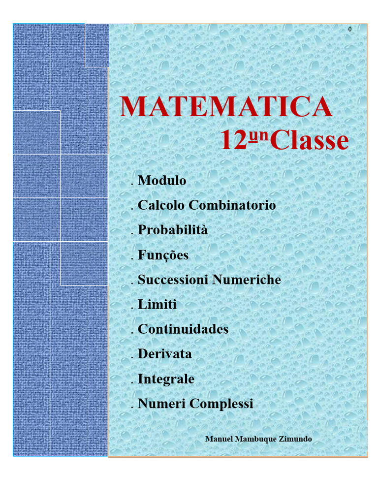 Manuale Di Matematica 12 Classe PDF | PDF