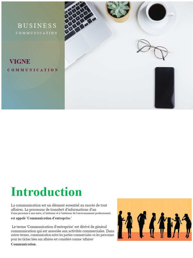Communication d'entreprise et informelle | PDF