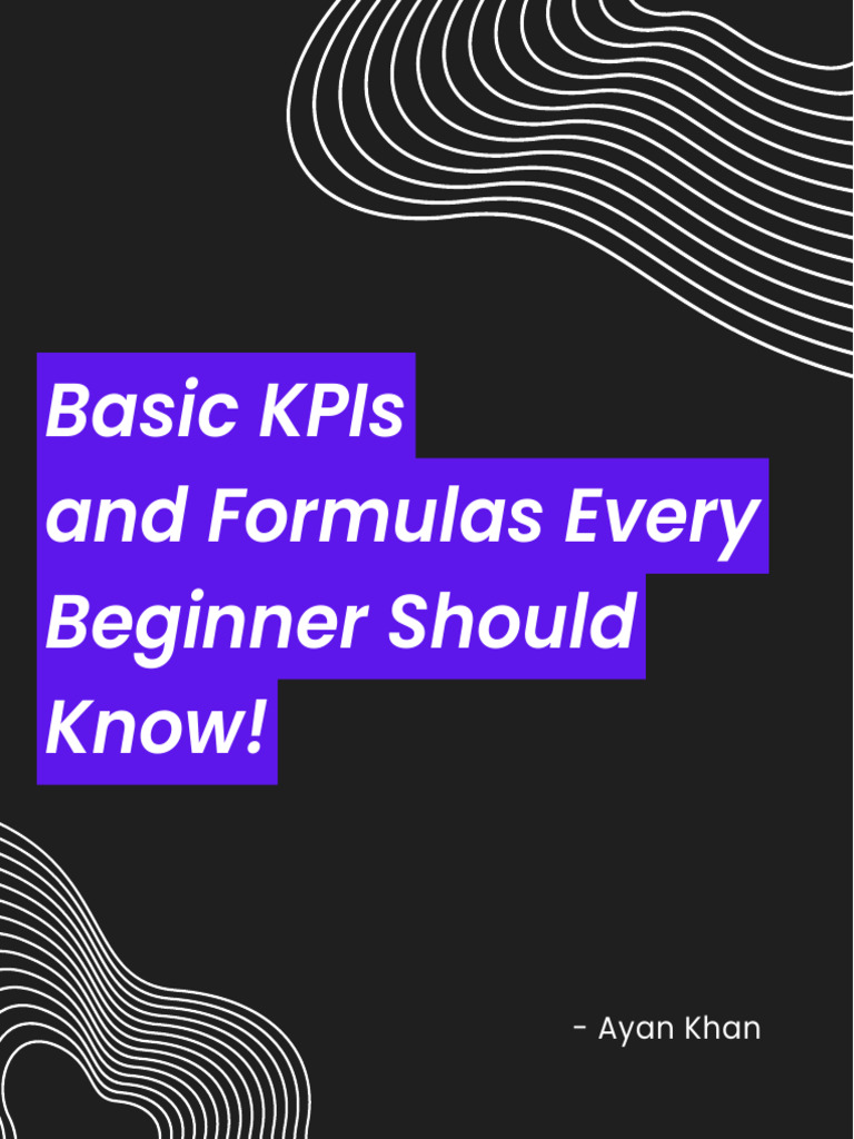 Essential Sales KPIs and Formulas | PDF