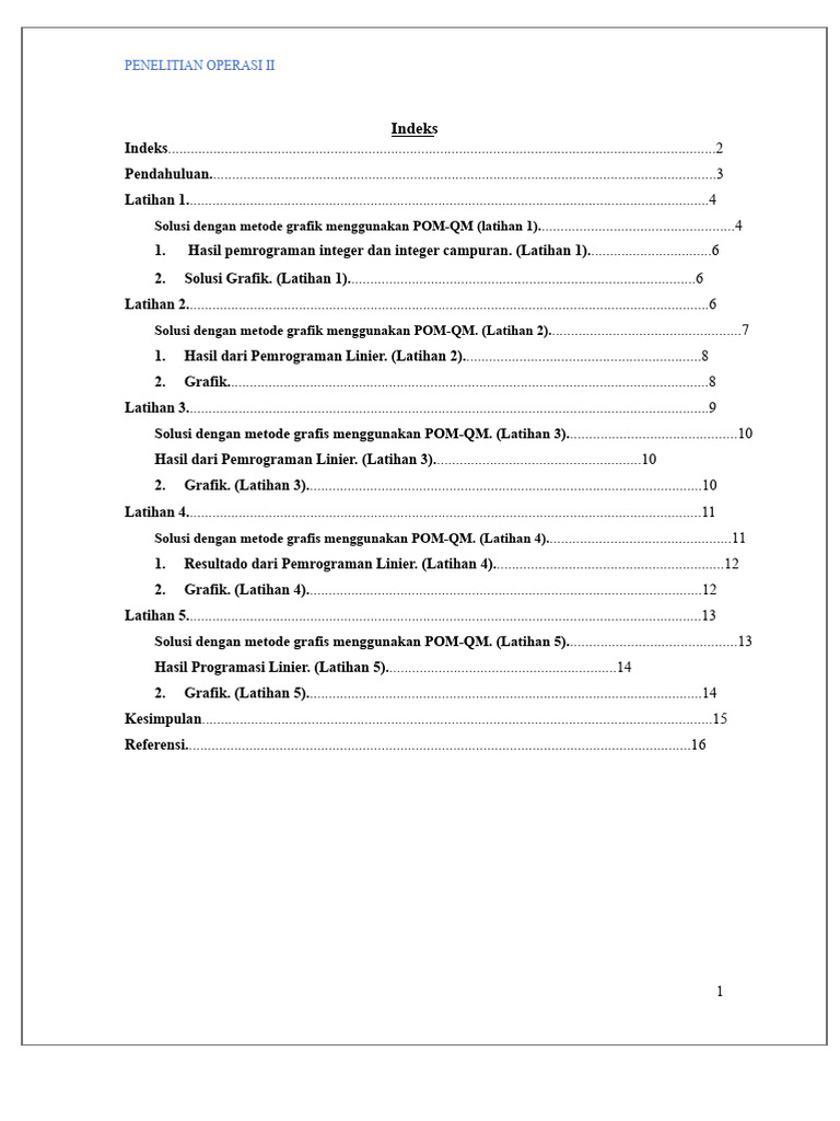 Solusi Pemrograman Linier dengan POM-QM | PDF
