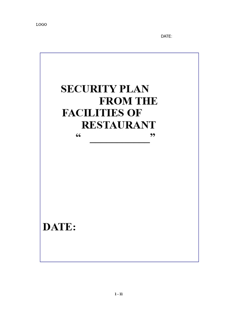 Restaurant Security and Evacuation Plan | PDF | Kitchen | Emergency ...