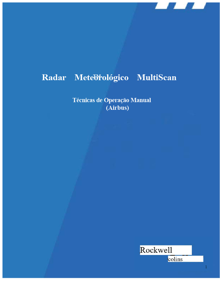 Operação Manual do Radar MultiScan | PDF | Radar | Aeronave