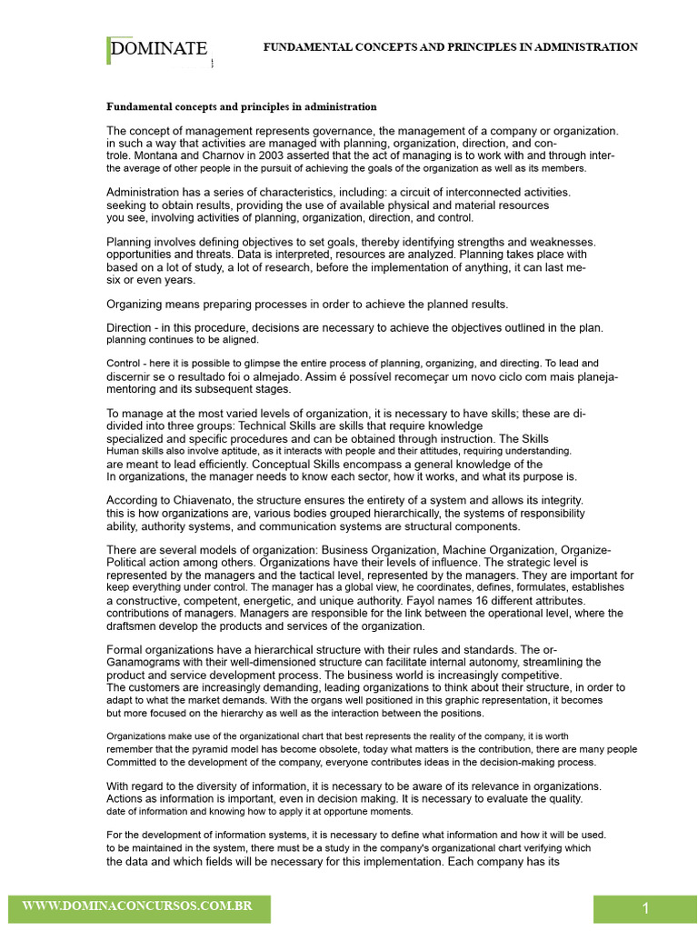09 Concepts and Fundamental Principles in Administration | PDF ...