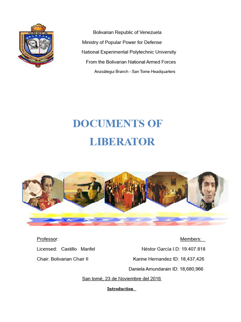 Documents of The Liberator Work | PDF | Venezuela