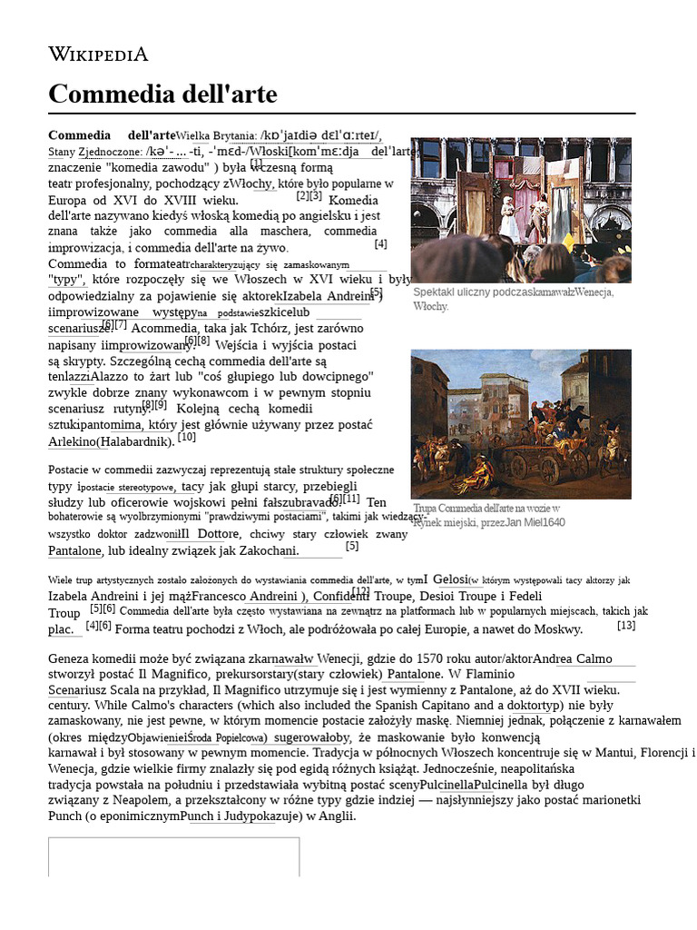 Commedia Dell'arte | PDF